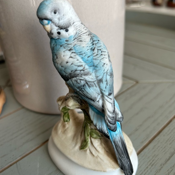 LEFTON China Blue Parrot Figurine - Picture 1 of 9